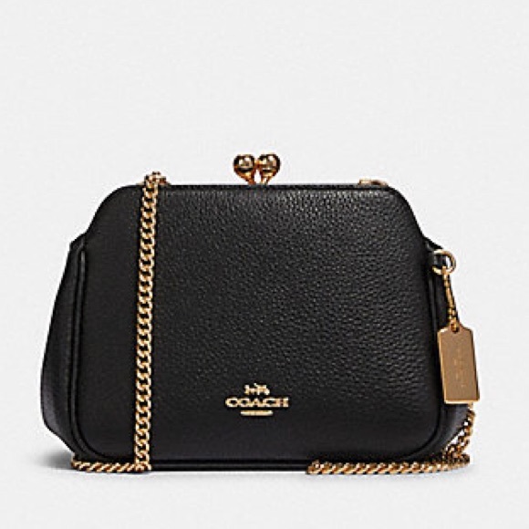 coach kisslock crossbody bolsa